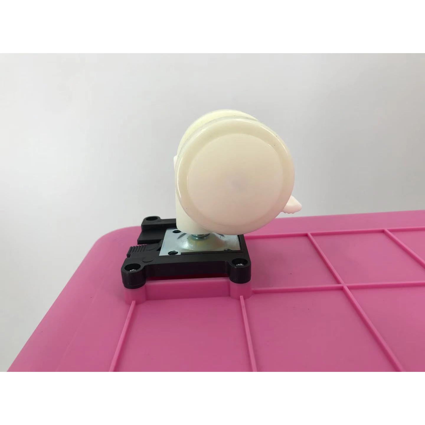 Pink Large Dog Puppy Cat Crate Pet Carrier Cage W Tray, Bowl & Removable Wheels