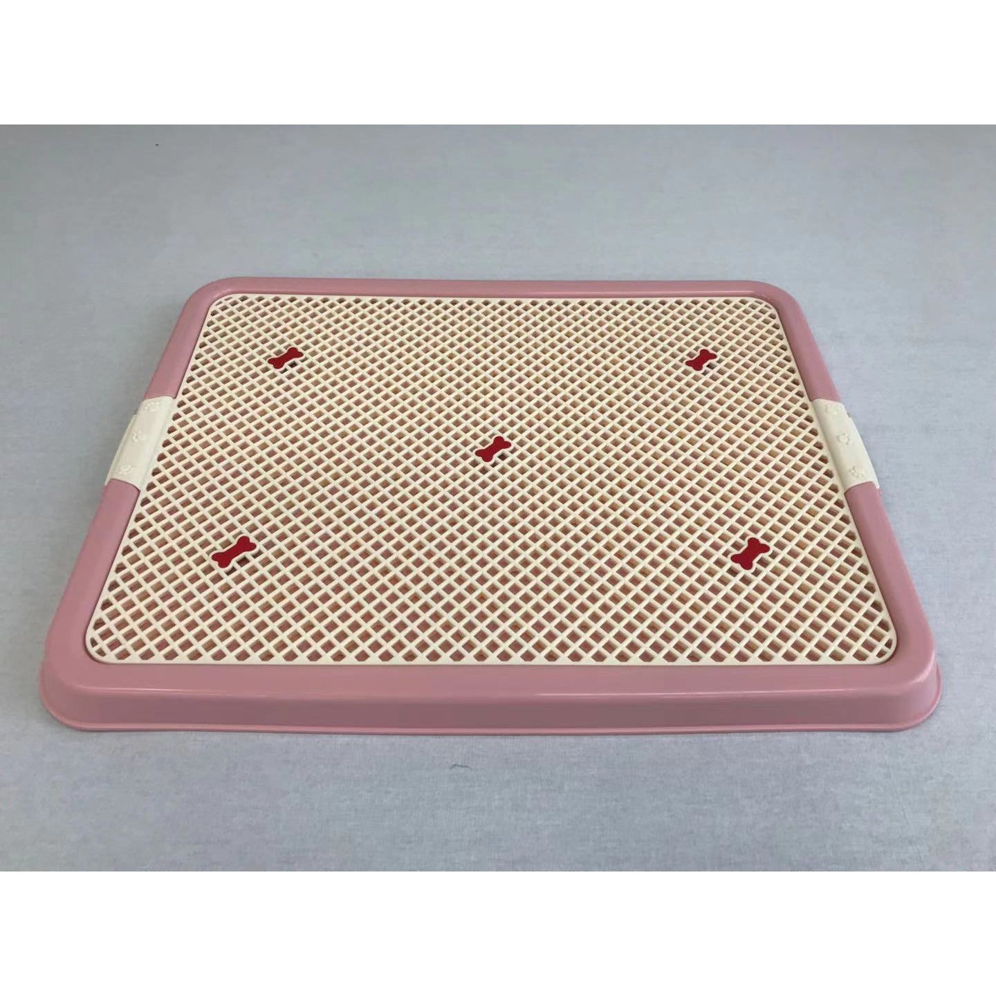Large Portable Dog Potty Training Tray Pet Puppy Toilet Trays Loo Pad Mat Pink