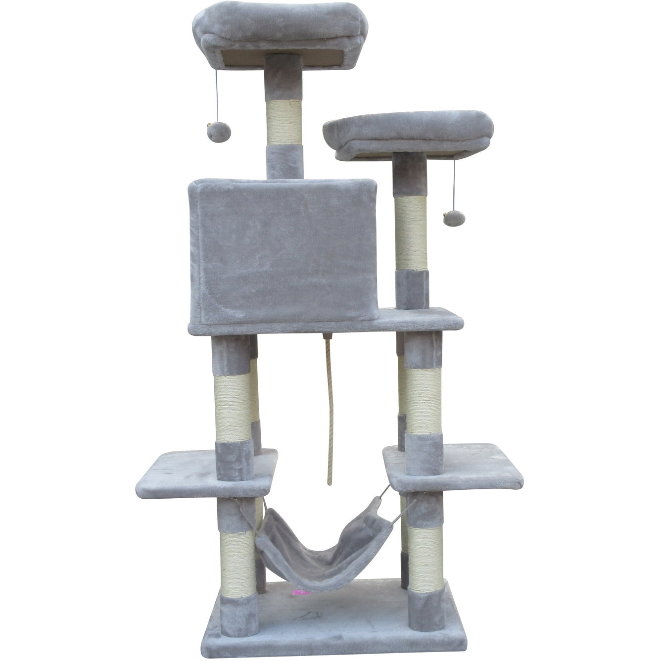 145 cm Cat Scratching Post Tree Scratcher Pole-Little Grey