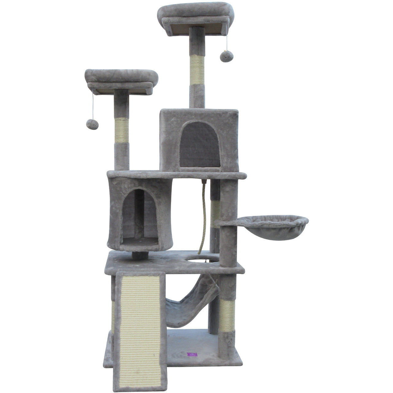 Large Cat Scratching Post Tree Scratcher Pole-Little Grey