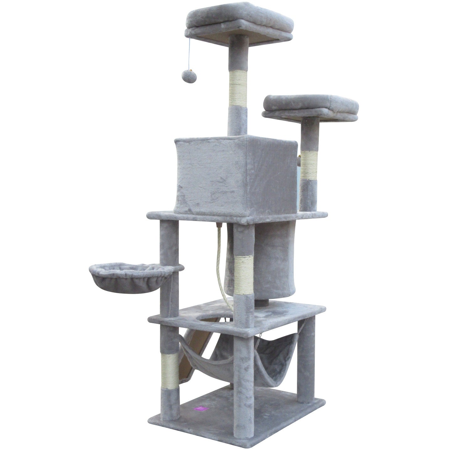 Large Cat Scratching Post Tree Scratcher Pole-Little Grey