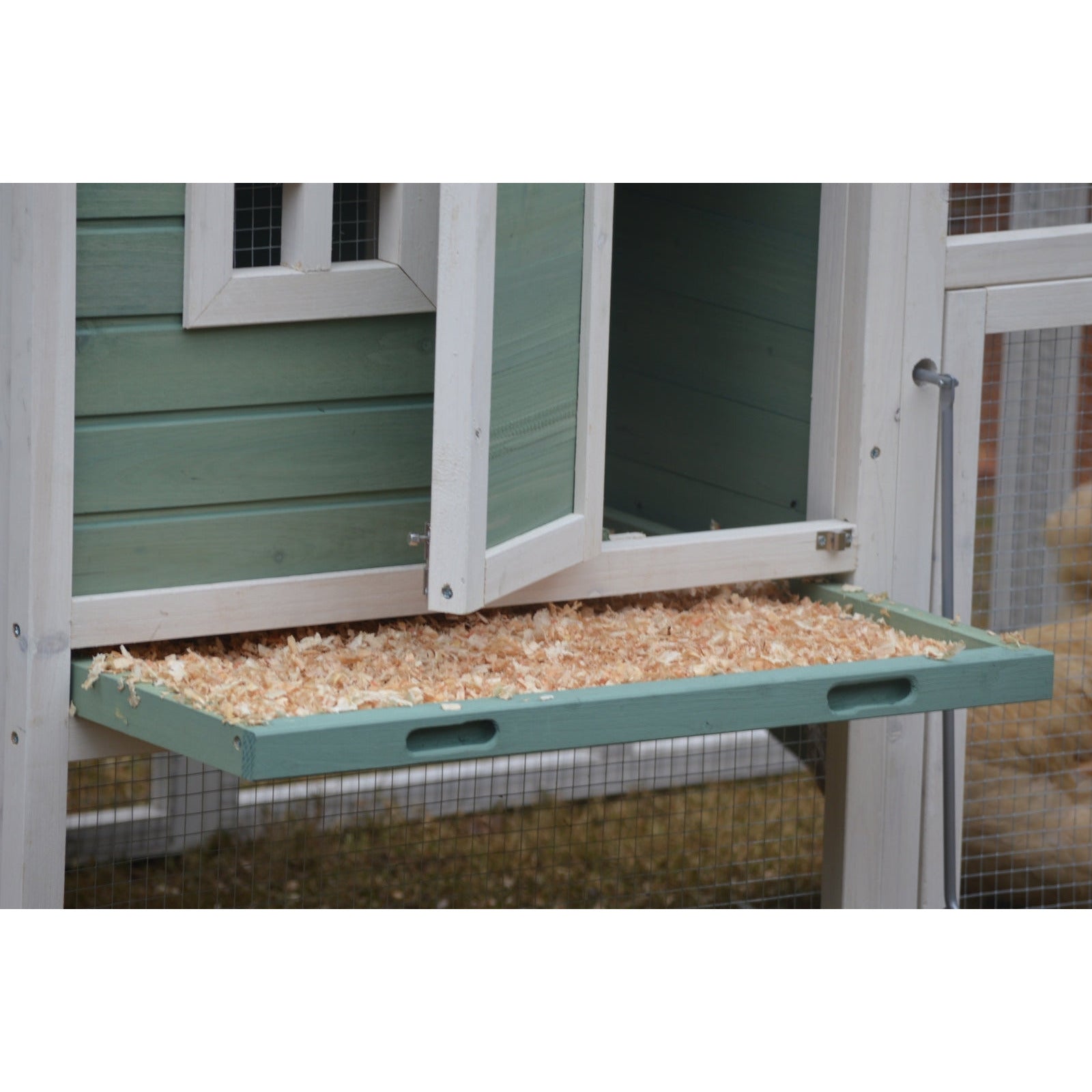 Green Large Chicken Coop Rabbit Hutch Ferret Guinea Pig Cage Hen Chook Cat Kitten House