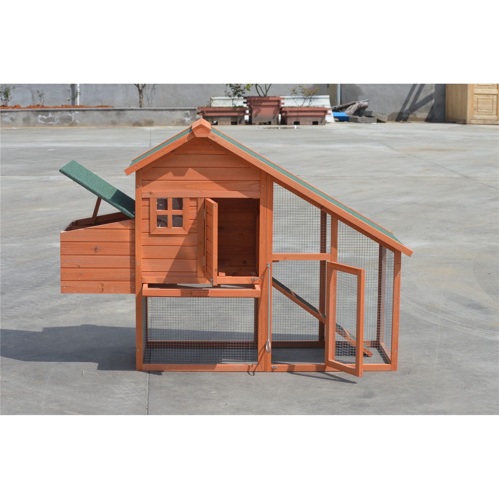 YES4PETS Large Chicken Coop Rabbit Hutch Ferret Cage Hen Chook Cat Kitten House