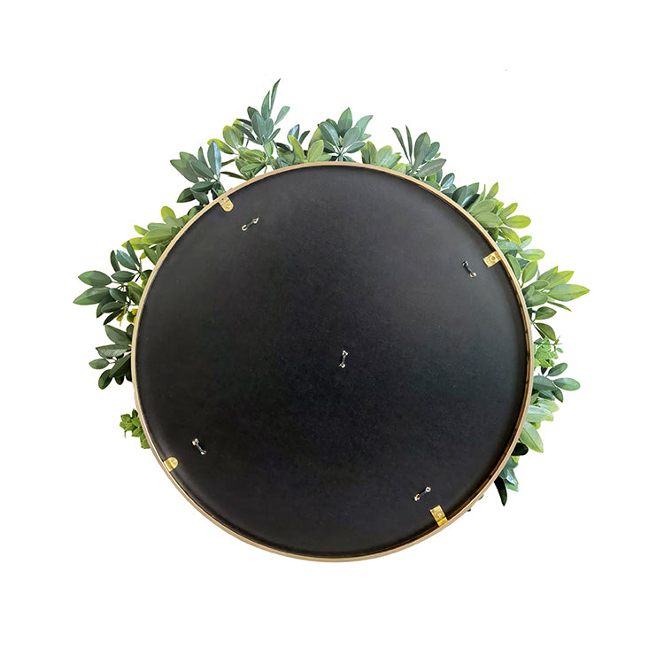 Artificial Green Wall Plant Garden Panel Daffodil Smile Disc Art 50cm Grassy UV Resistant Frame