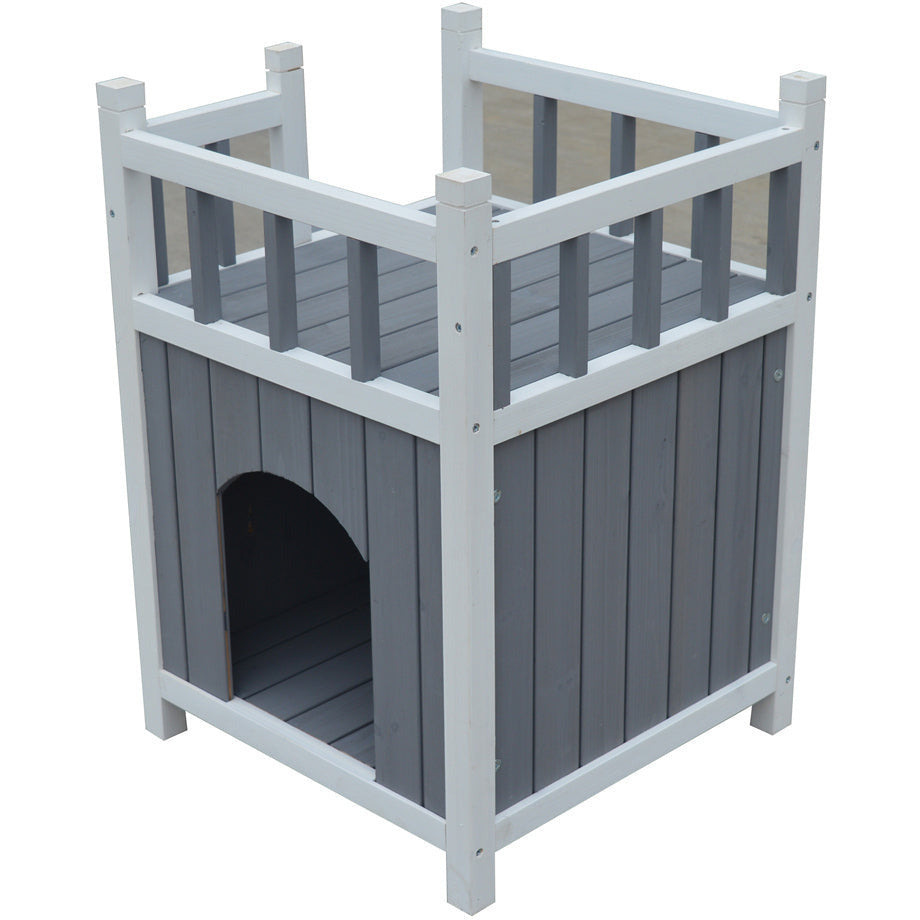Cat Shelter Condo with Escape Door Rabbit Kitty House Cave