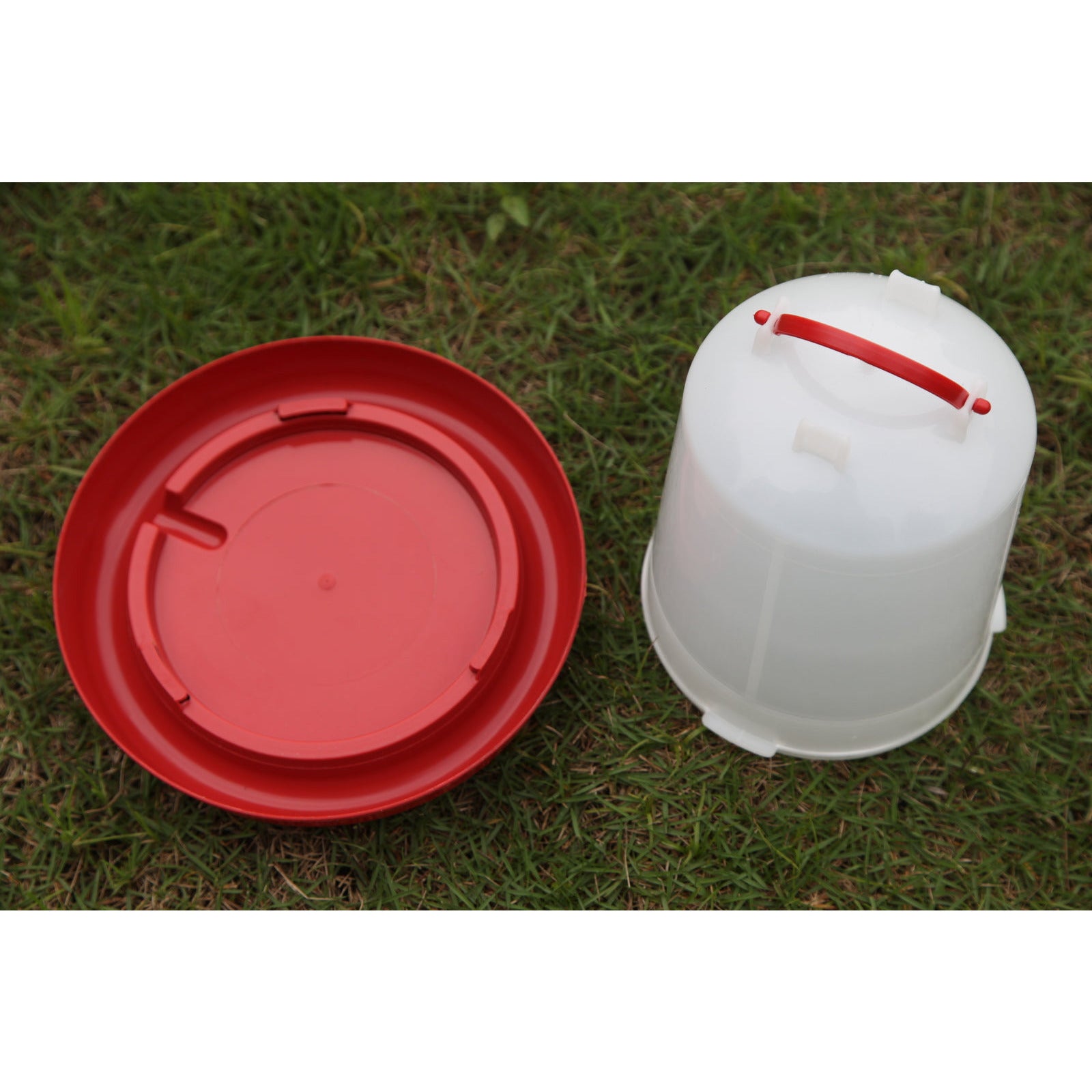 Farm Poultry Bird Chicken Water Drinker 3 L & 3 kg Food Grain Seed Feeder Set