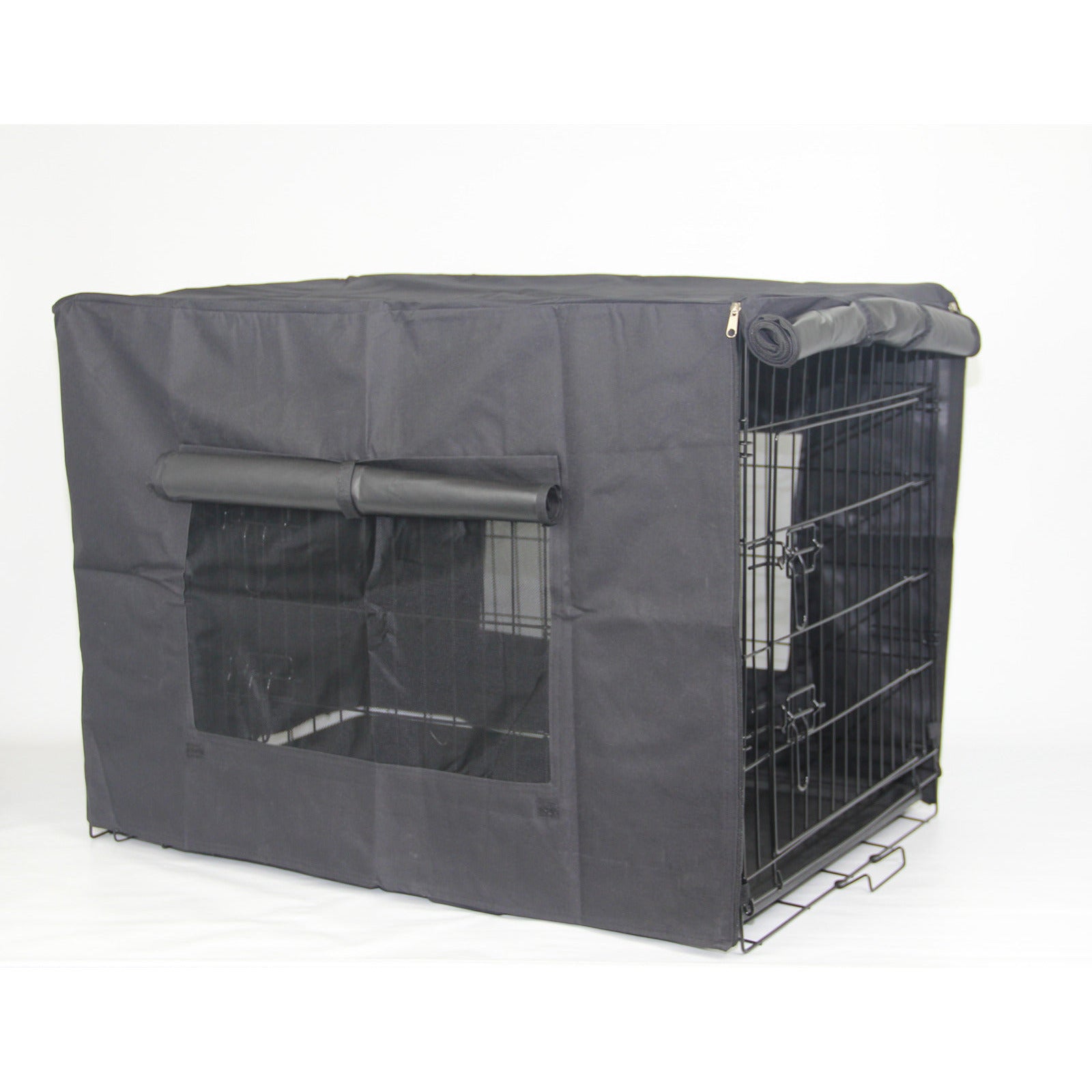42' Portable Foldable Dog Cat Rabbit Collapsible Crate Pet Rabbit Cage with Cover