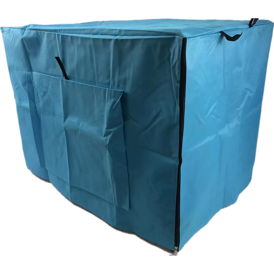 48' Collapsible Metal Dog Puppy Crate Cat Rabbit Cage With Cover Blue