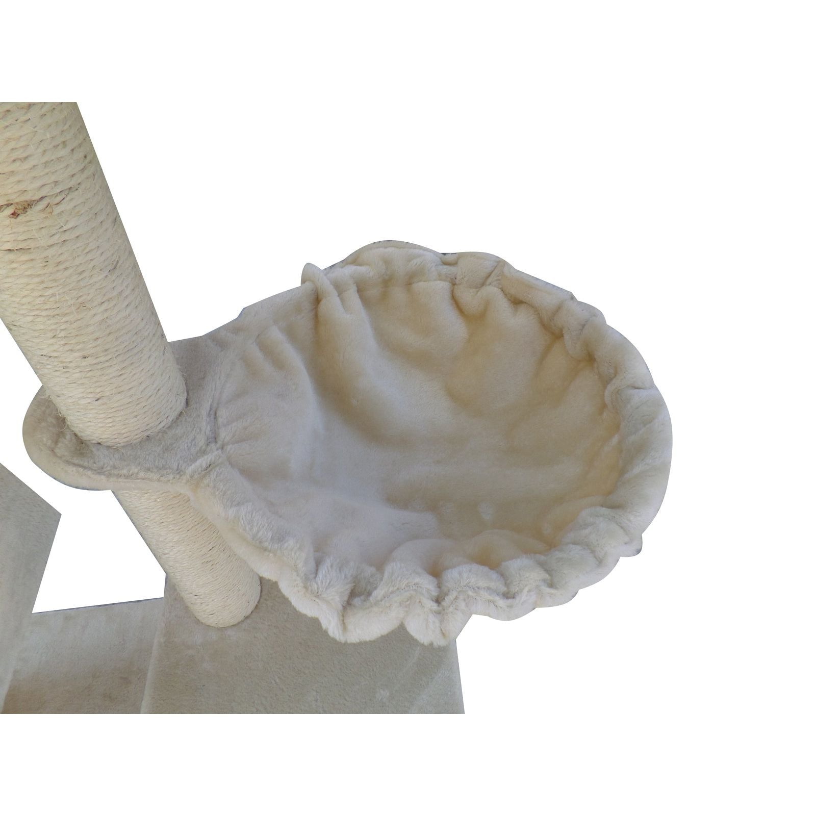 YES4PETS 100 cm Beige Cat Scratching Post Tree Scratcher House