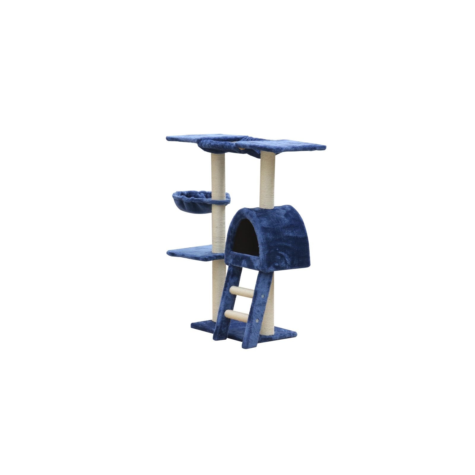 YES4PETS 100 cm Blue Cat Scratching Post Tree Scratcher House