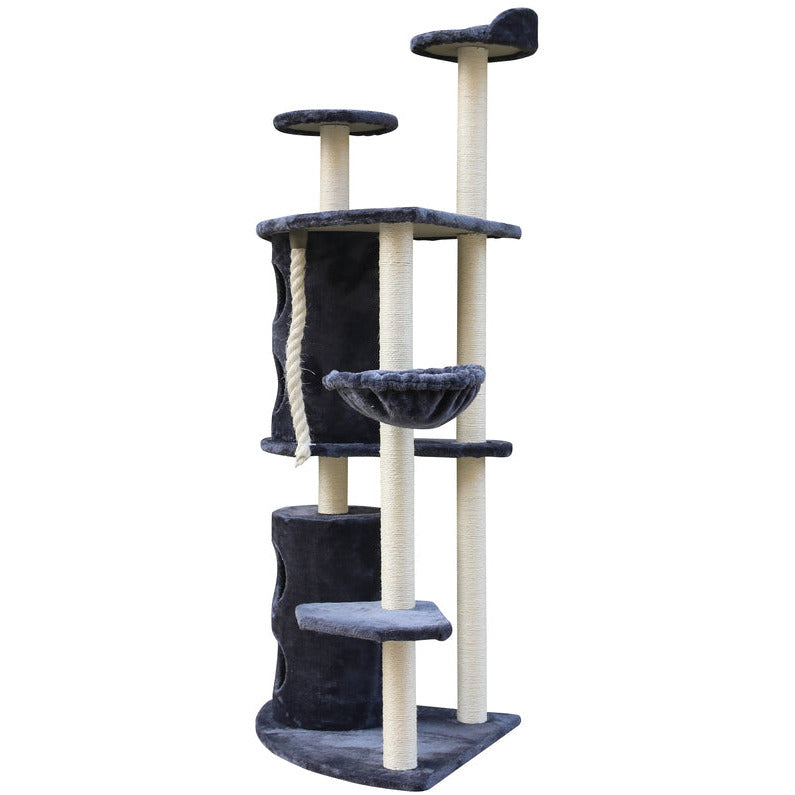 170cm XL Multi Level Cat Scratching Post Tree Post Furniture House Tower - Grey