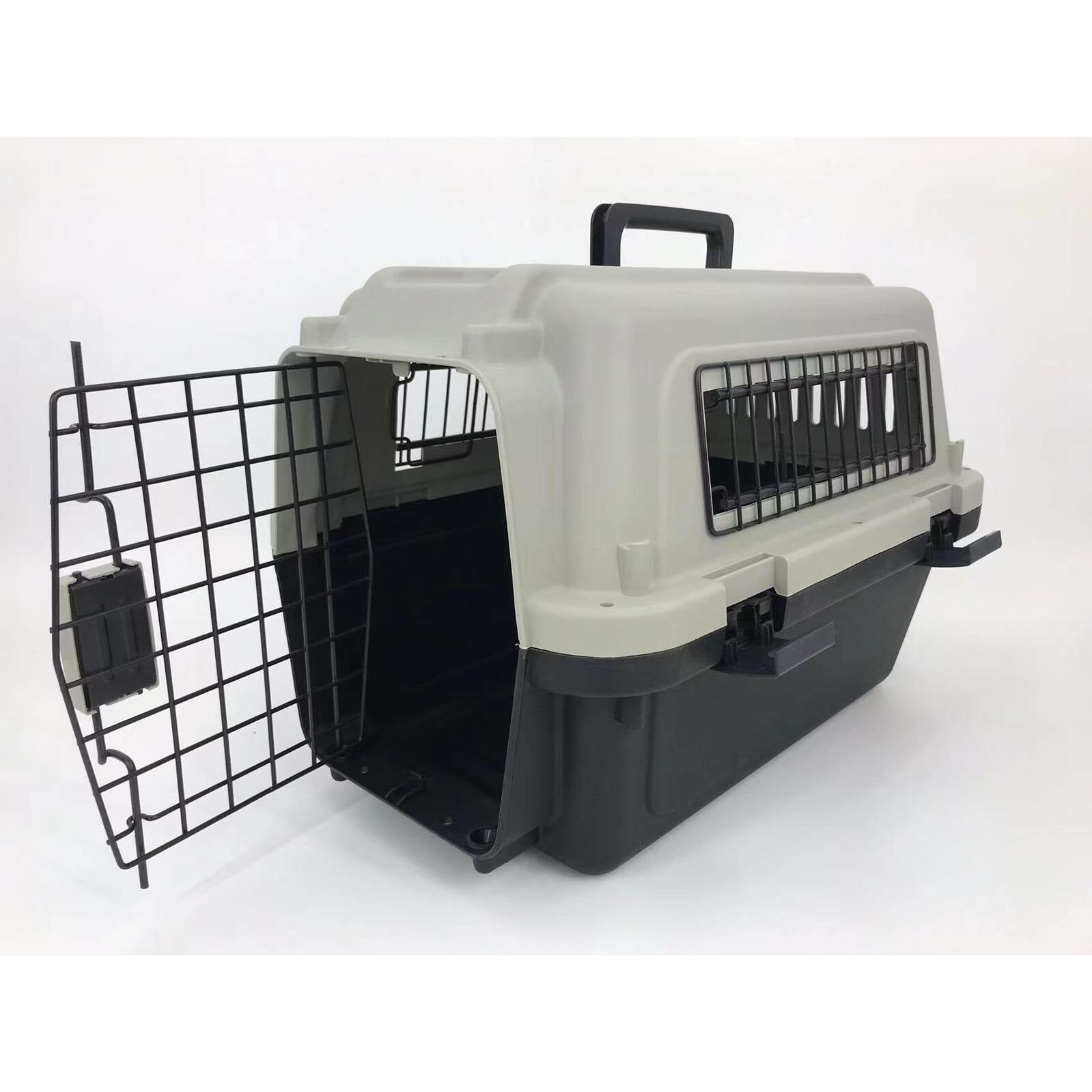 Medium Portable Pet Dog Cat Carrier Travel Bag Cage House Safety Lockable Kennel