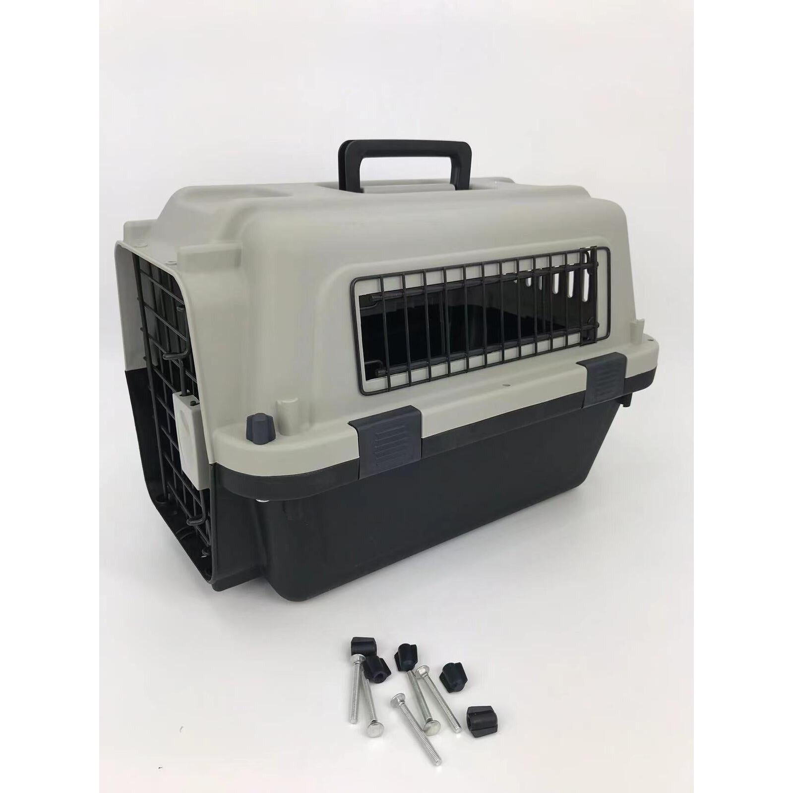 Medium Portable Pet Dog Cat Carrier Travel Bag Cage House Safety Lockable Kennel