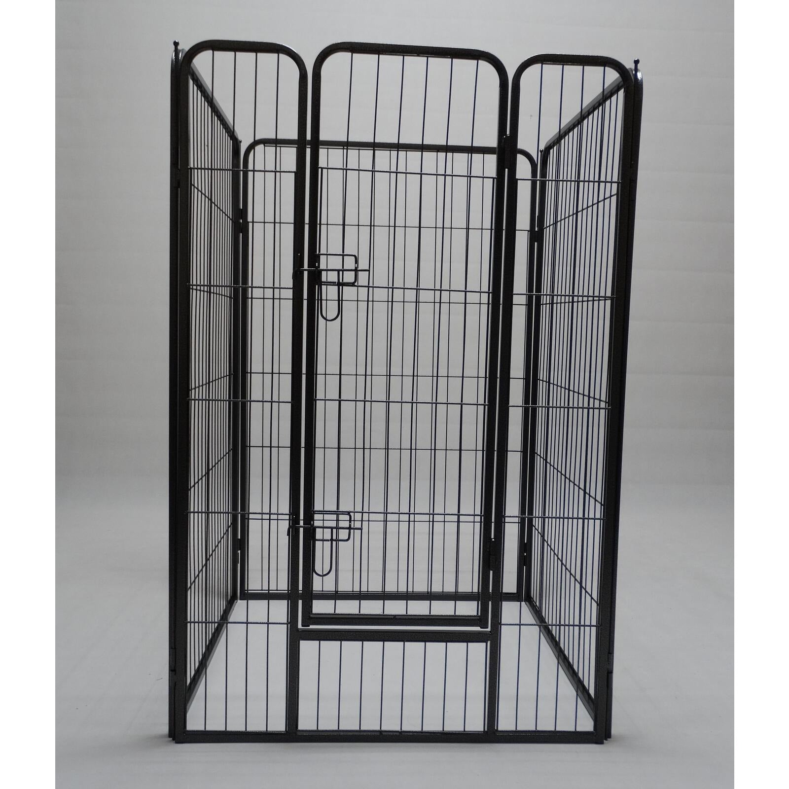 4 Panel 120 cm Heavy Duty Pet Dog Cat Rabbit Exercise Playpen Puppy Rabbit Fence Extension