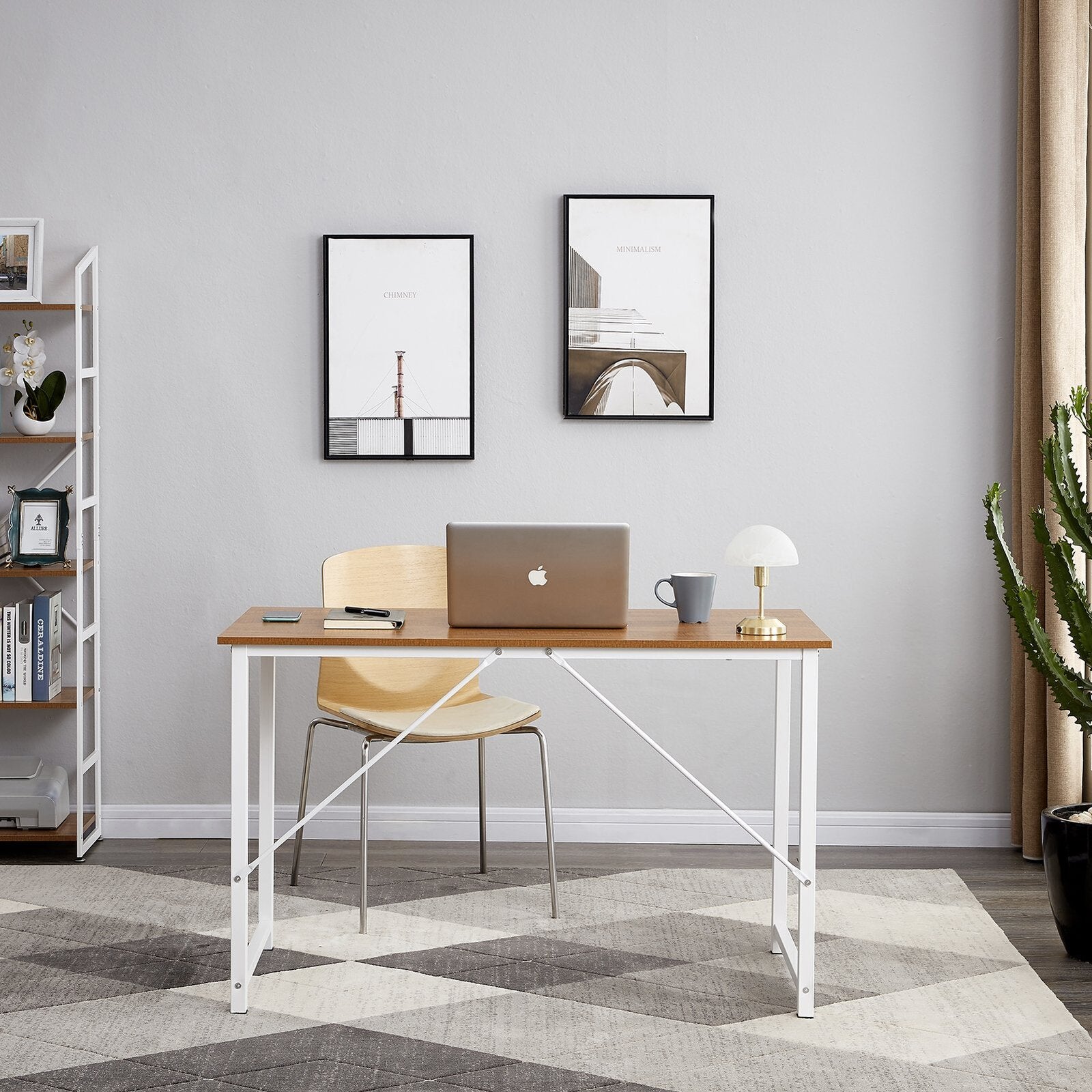 Computer Desk, Sturdy Home Office Desk for Laptop, Modern Simple Style Table, Multipurpose Workstation