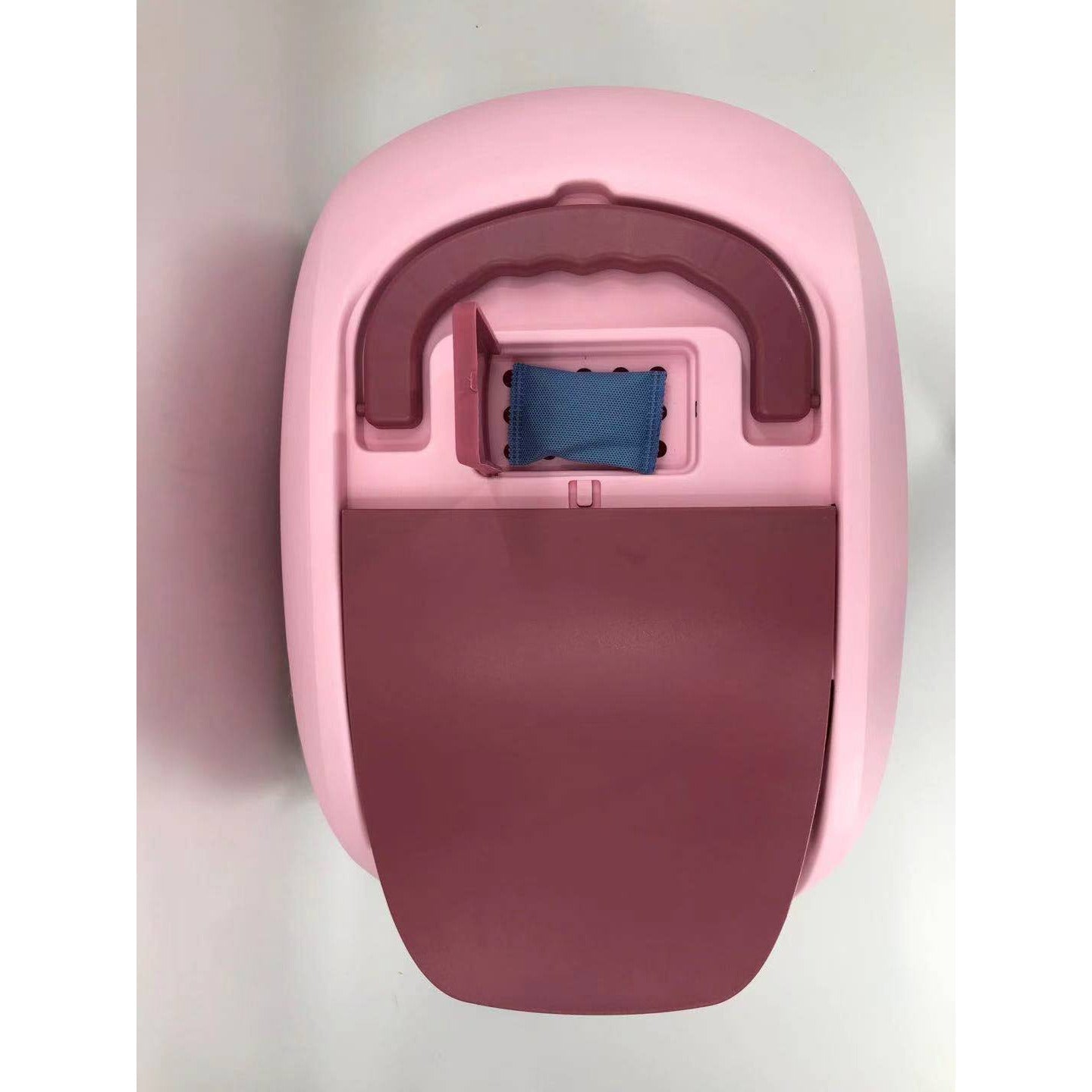 XL Portable Hooded Cat Toilet Litter Box Tray House with Charcoal Filter and Scoop Pink