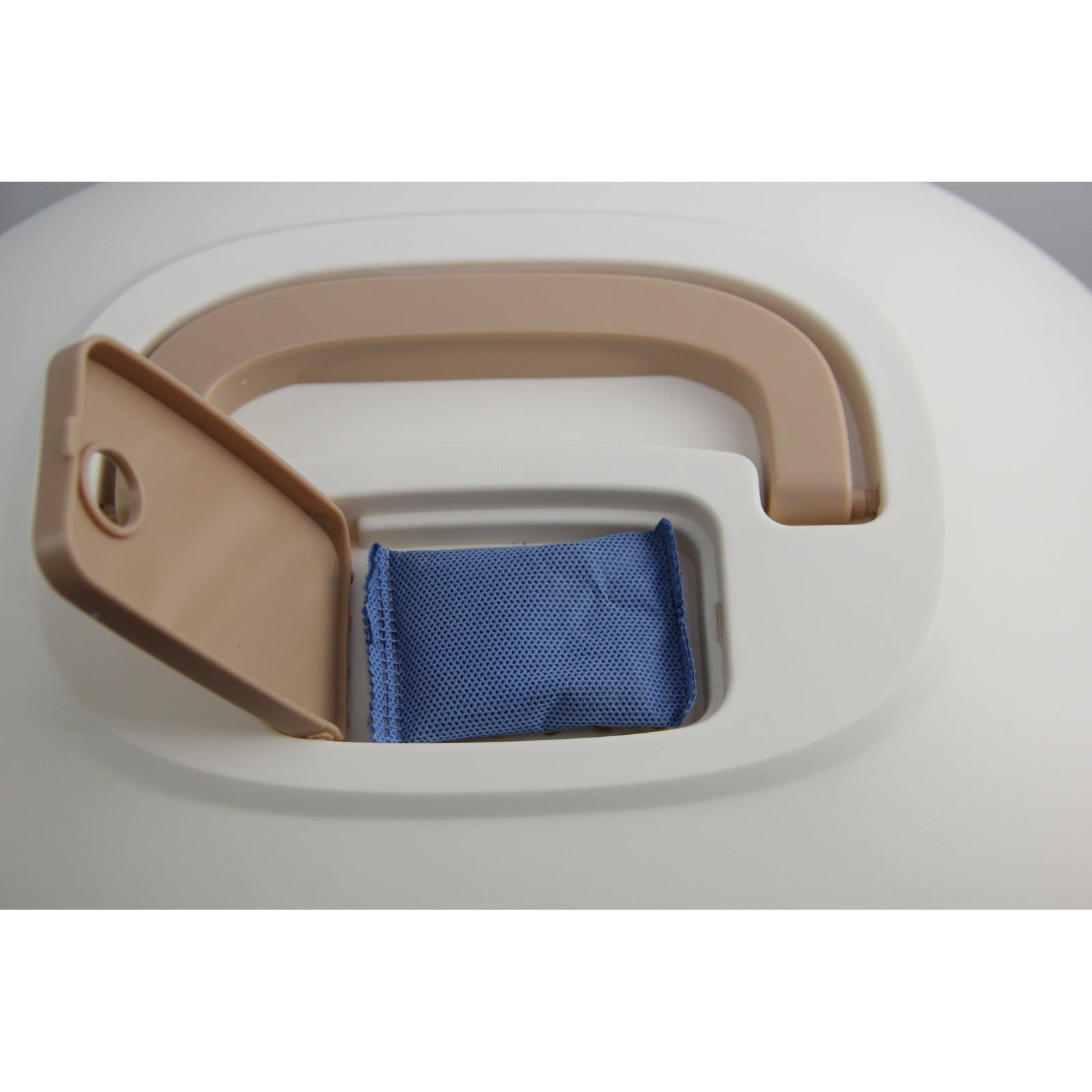 Portable Hooded Cat Toilet Litter Box Tray House with Handle and Scoop Brown