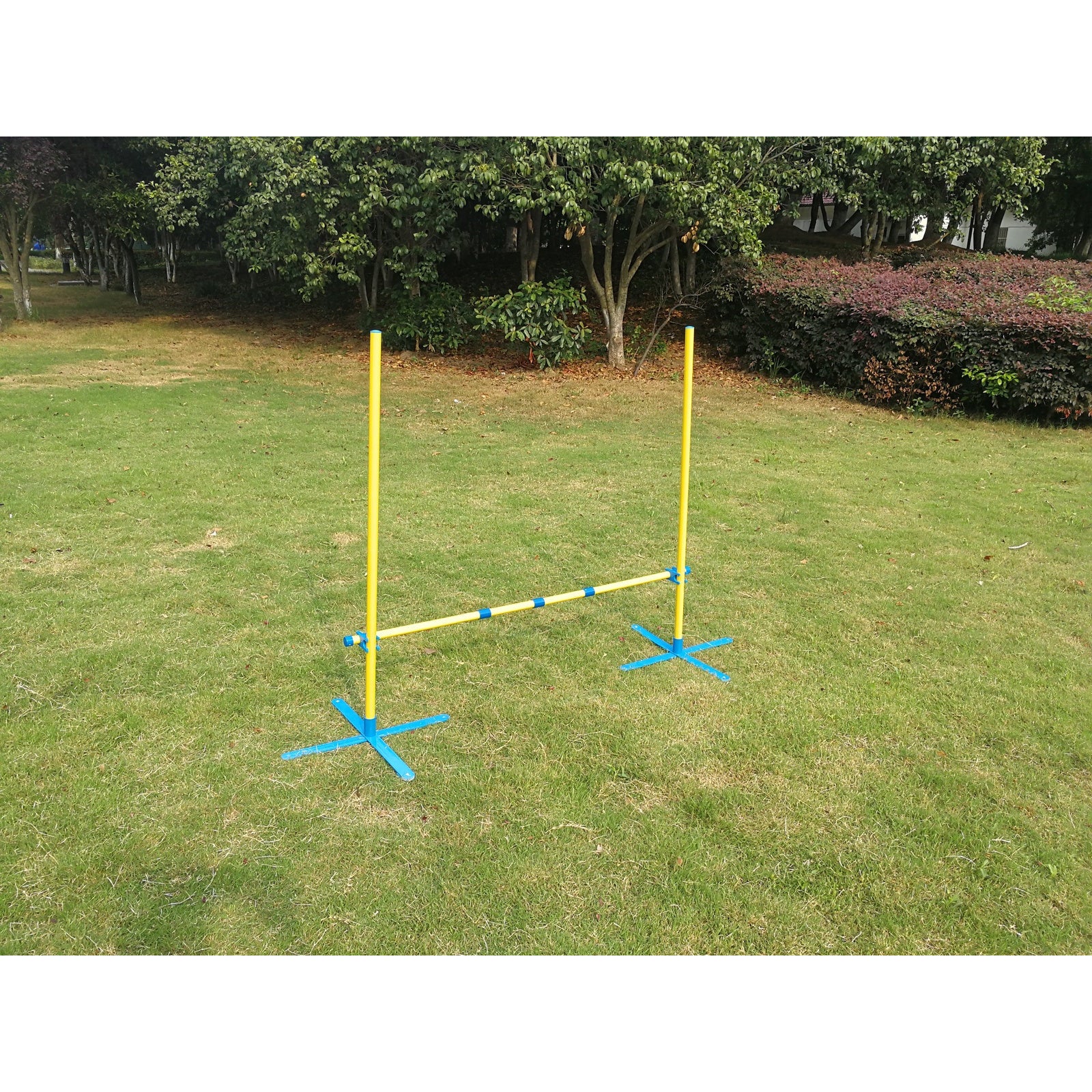 Portable Dog Puppy Training Practice Jump Bar Poles Agility Post