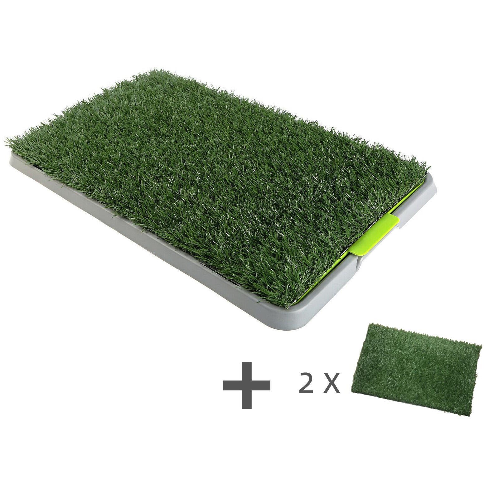 Indoor Dog Puppy Toilet Grass Potty Training Mat Loo Pad pad With 3 Grass