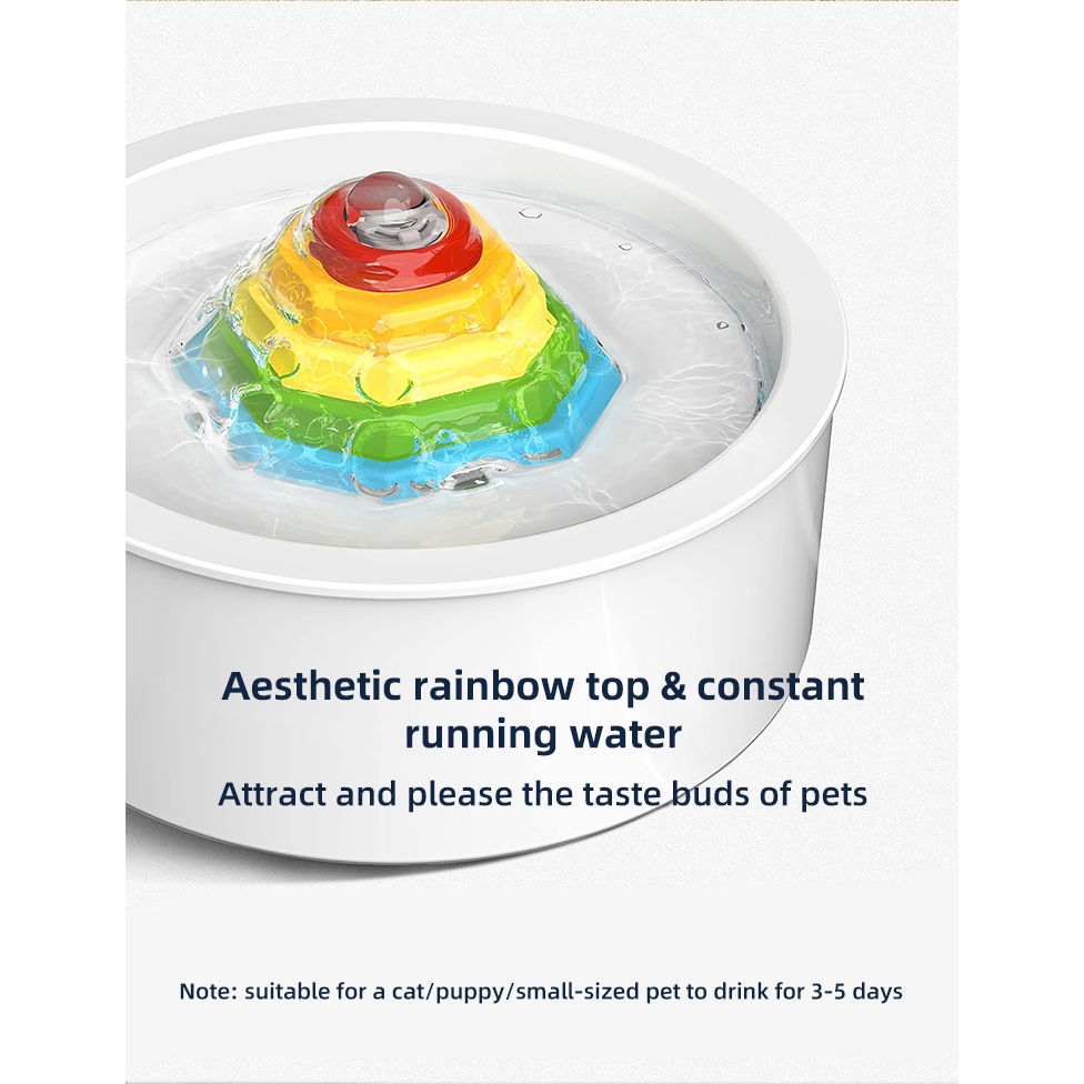 Ceramic Electric Pet Water Fountain Dog Cat Water Feeder Bowl Dispenser