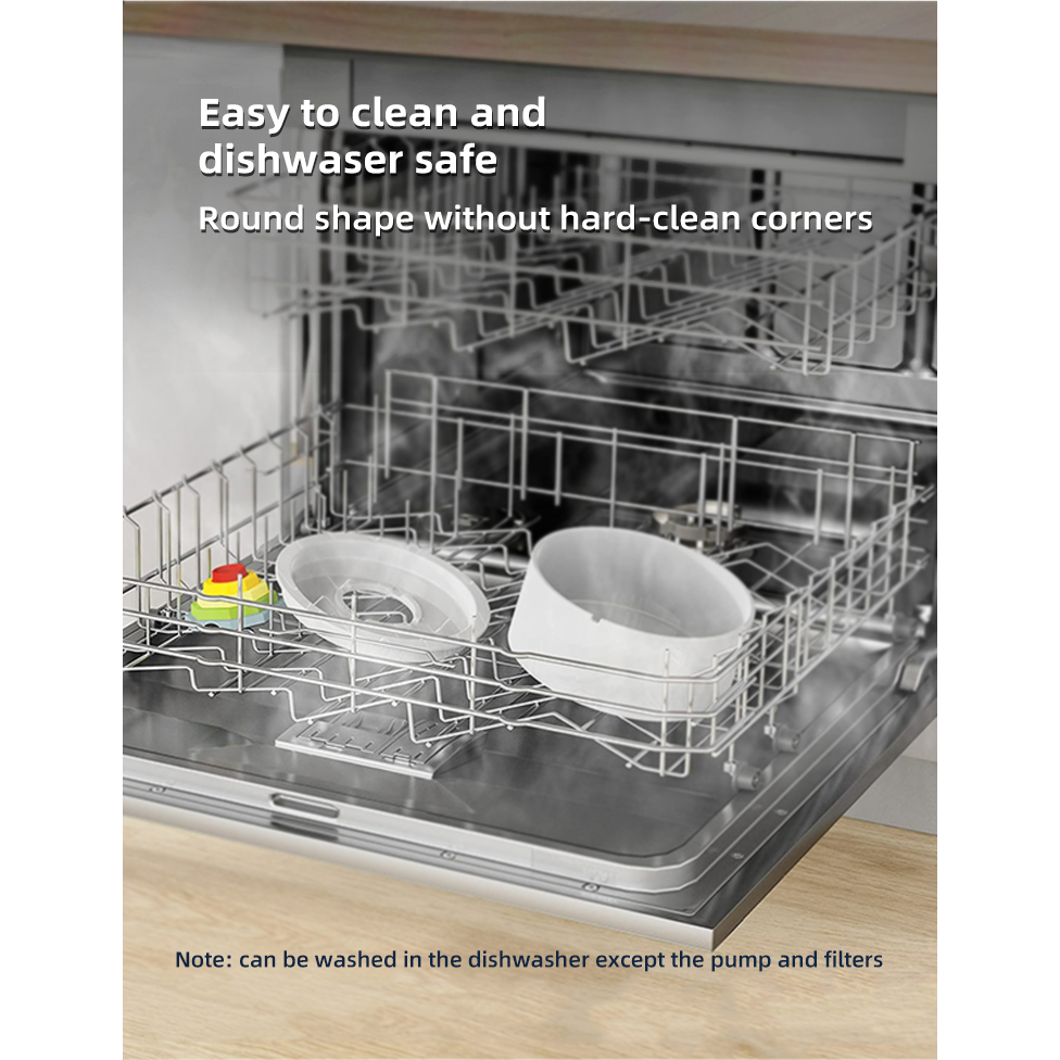 Ceramic Electric Pet Water Fountain Dog Cat Water Feeder Bowl Dispenser