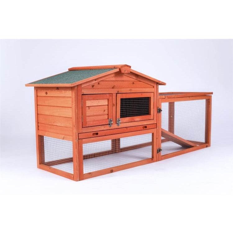 Rabbit Hutch Metal Run Wooden Cage Guinea Pig Cage House