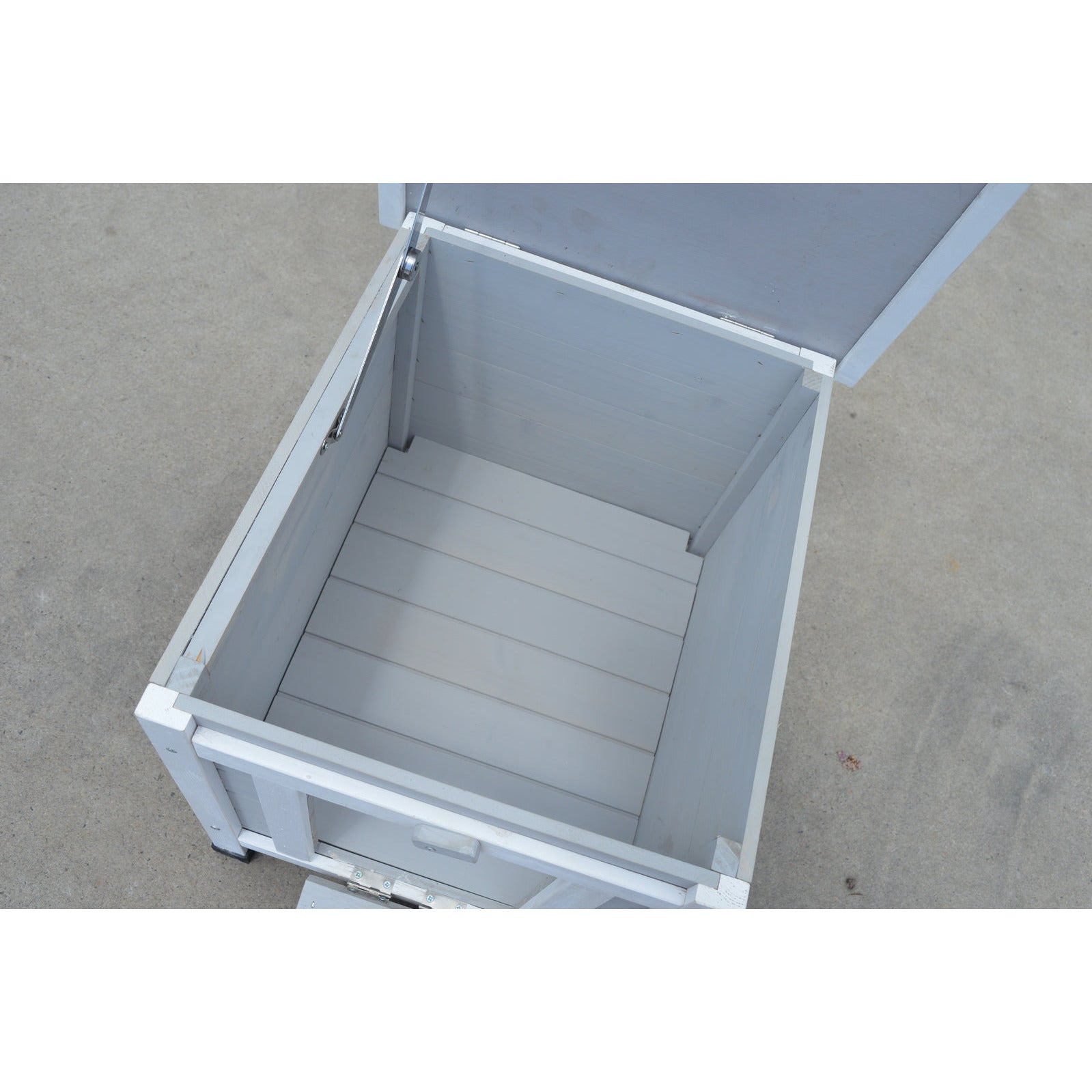 Grey Small Chicken Coop Rabbit Hutch Ferret Cage Guinea Pig Dog Cat Nesting Box