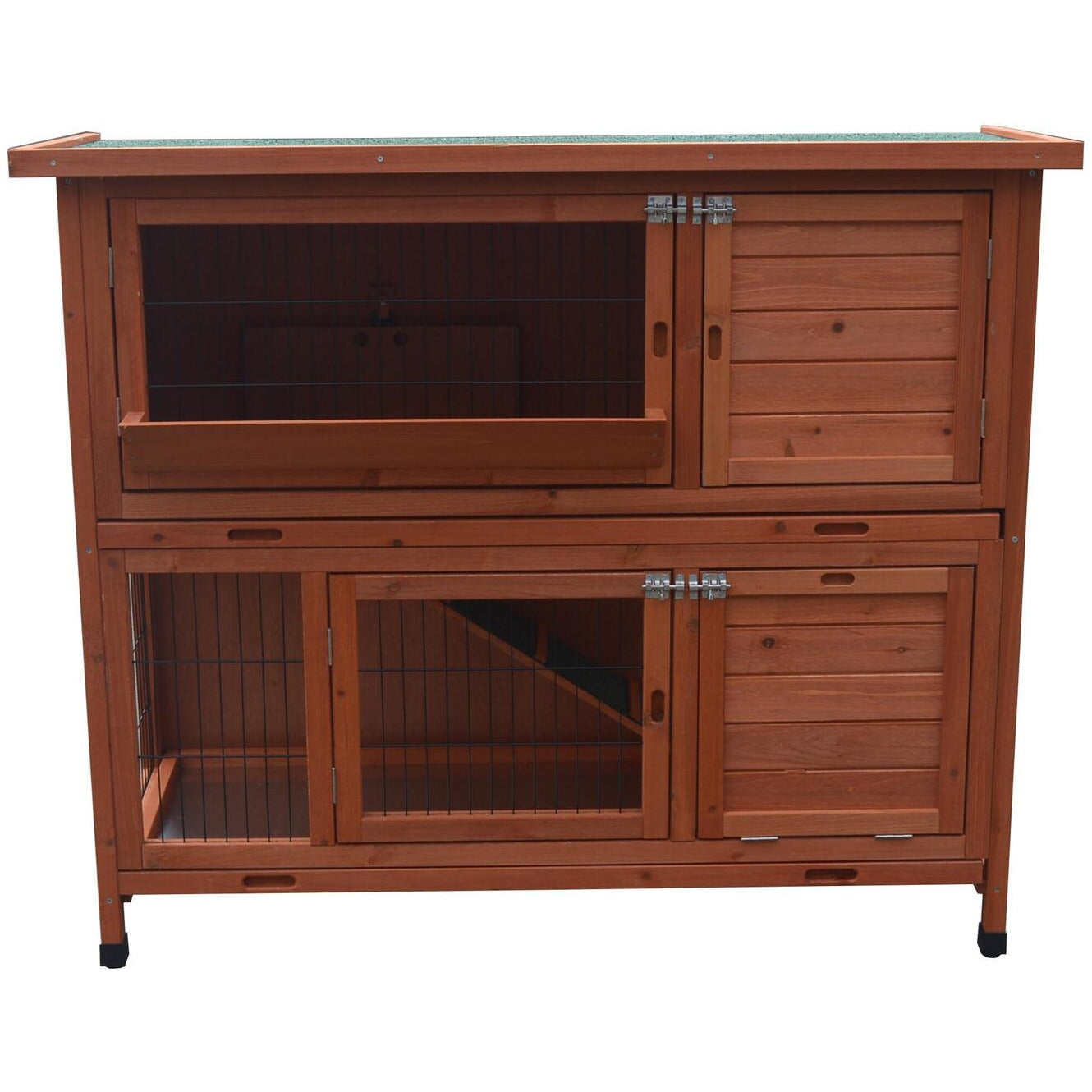 120cm XL Double Storey Rabbit Hutch Guinea Pig Cage , Ferret cage Cat W Pull Out Tray
