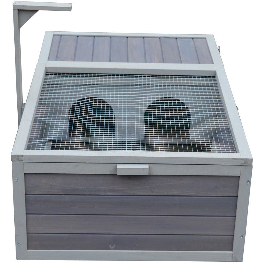 Tortoise House Turtle Habitat Enclosure Wooden Small Animal Hutch Indoor Outdoor