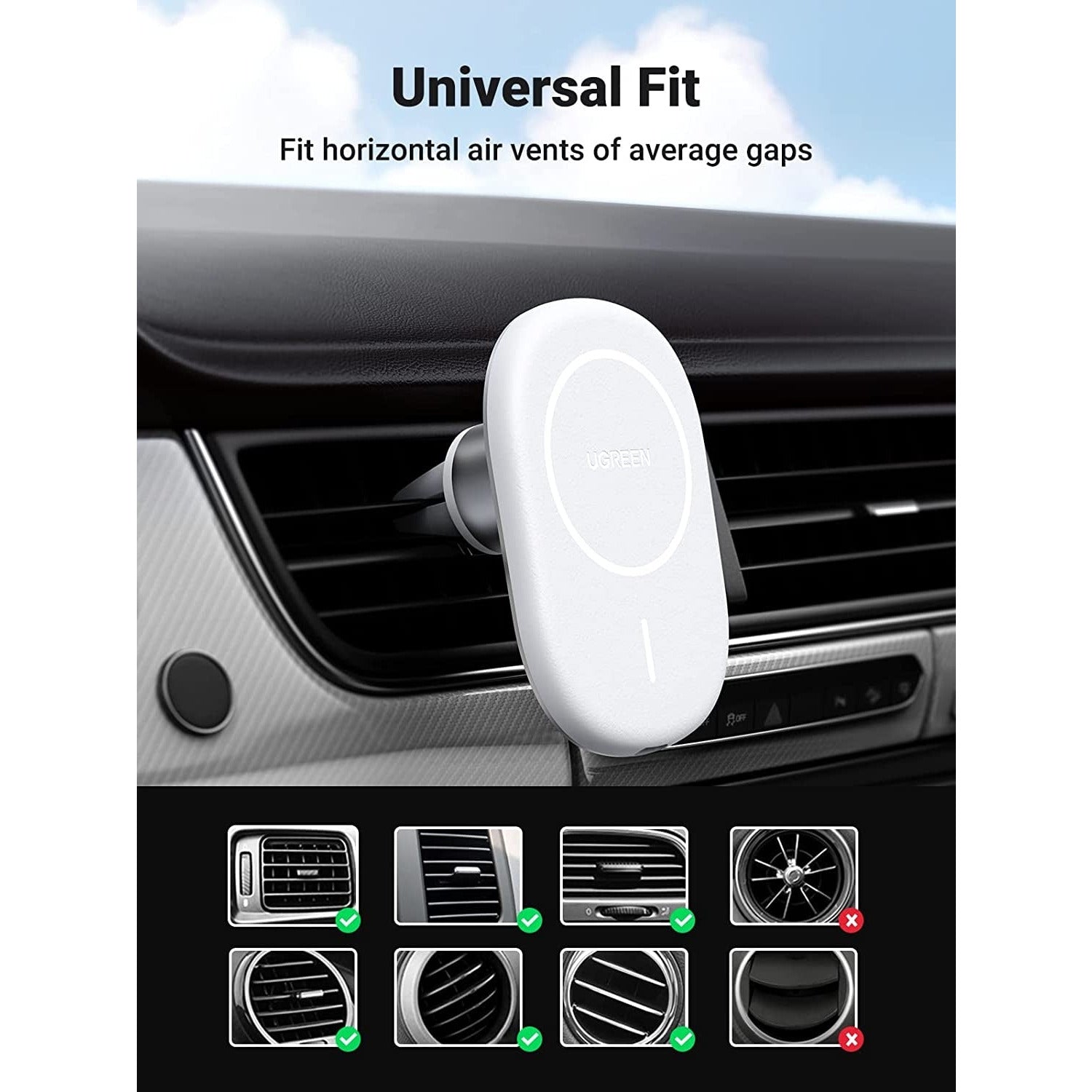 UGREEN 40117 Magnetic Wireless Car Charger