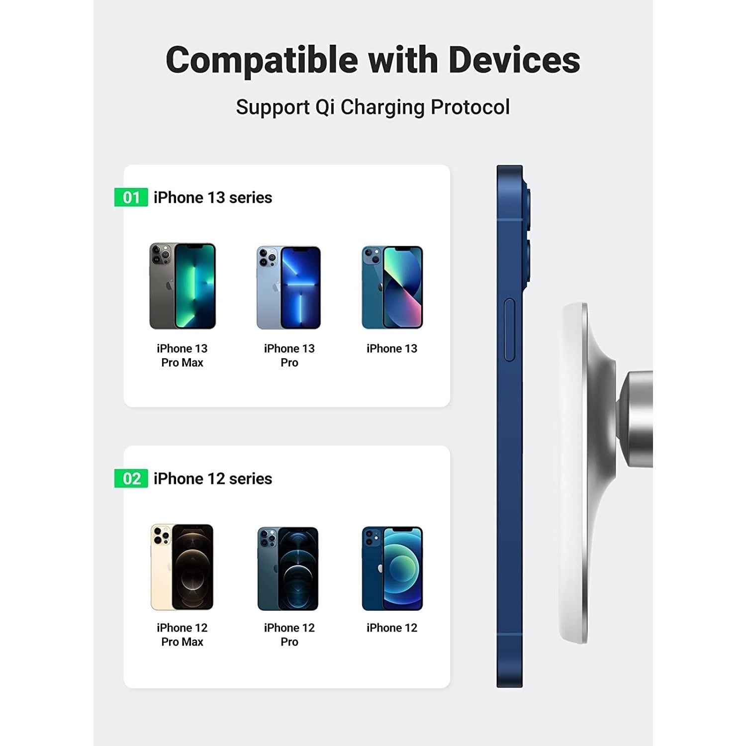 UGREEN 40117 Magnetic Wireless Car Charger