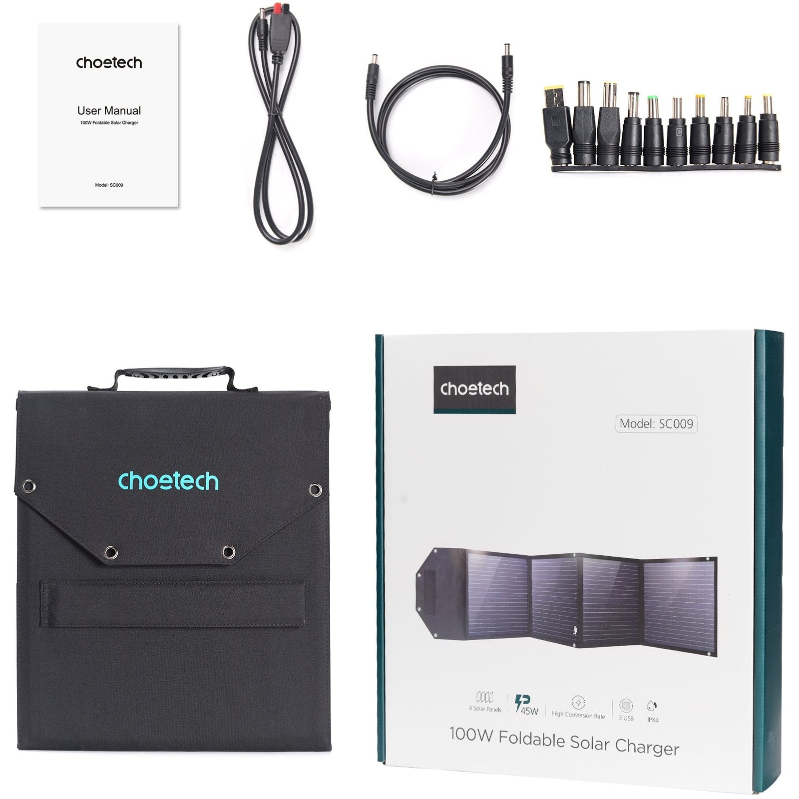 CHOETECH SC009 100W Foldable Solar Charger