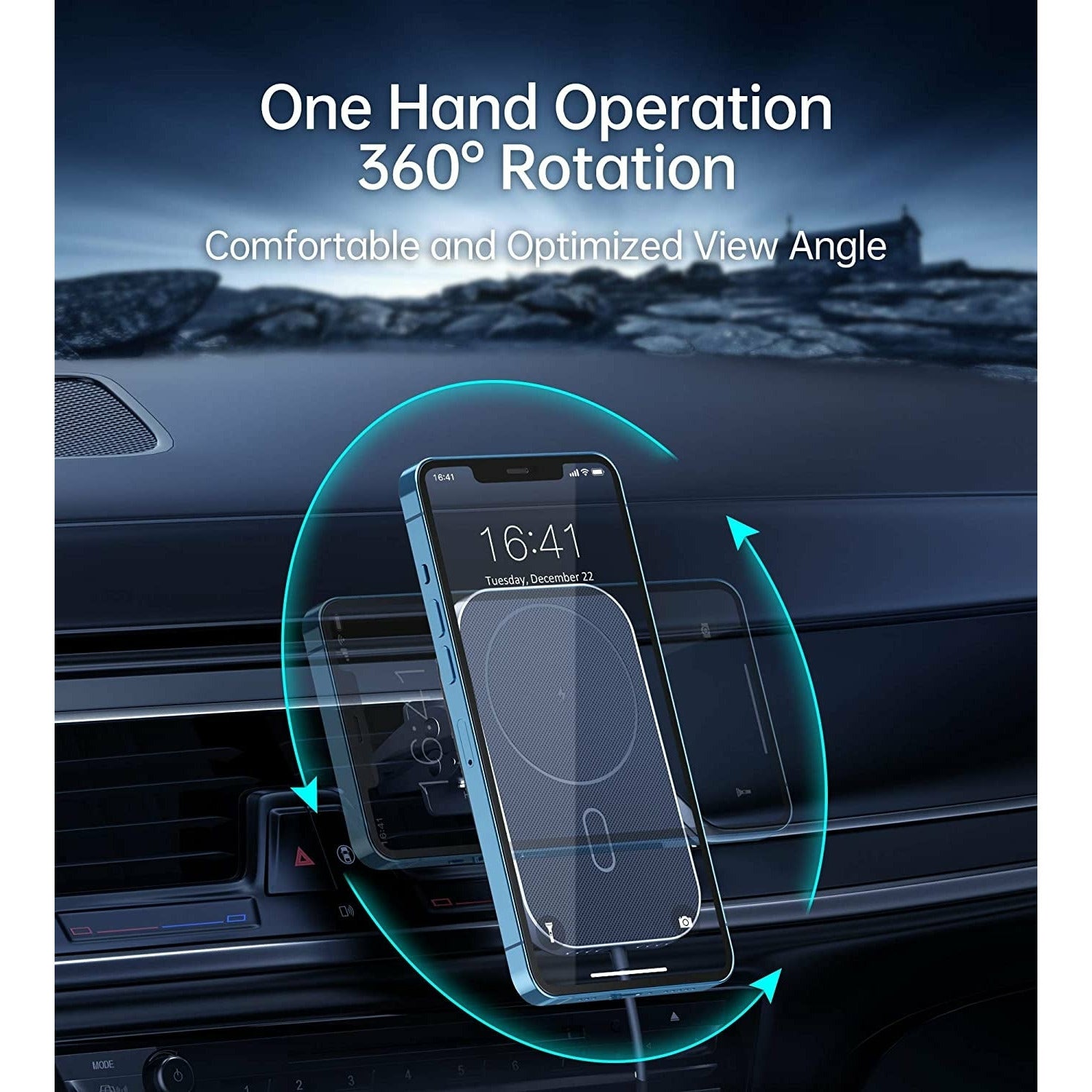 CHOETECH T200F-301 15W MagLeap Magnetic Wireless Car Charger Holder with 1.5M Cable