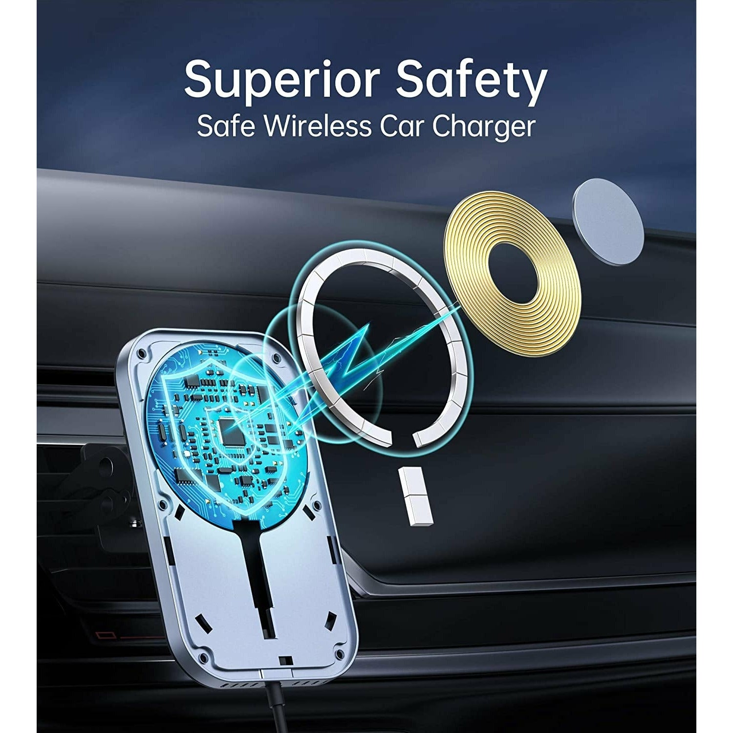 Choetech T200-F MagLeap Magnetic Wireless Car Charger for iPhone 12