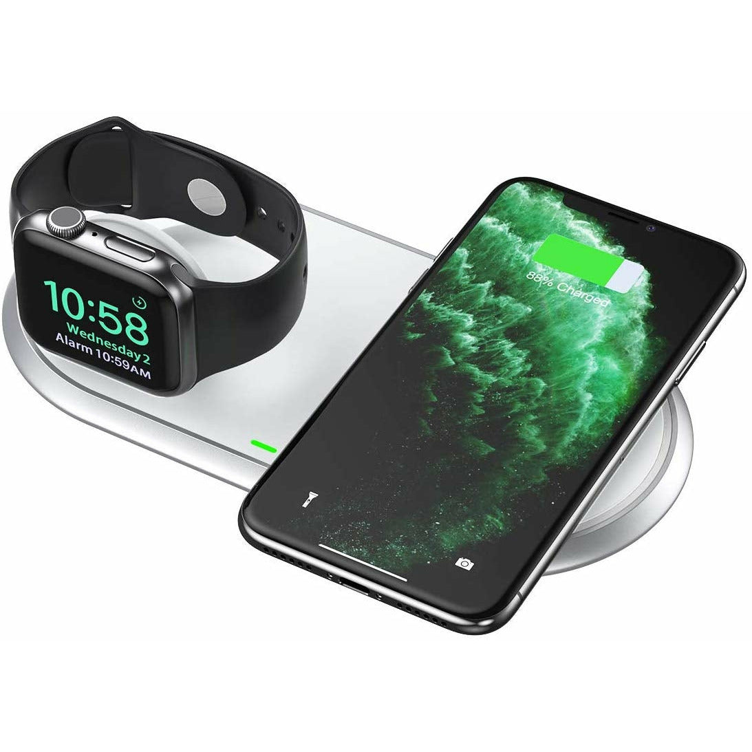 CHOETECH T317 2-in-1 Dual Wireless Charger Pad (MFI Certified)