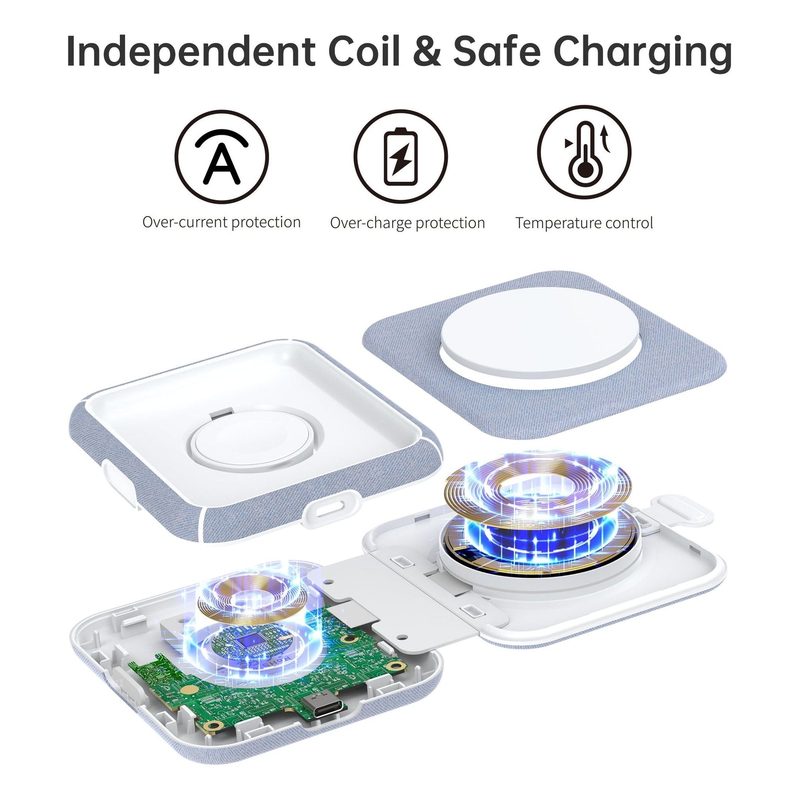 CHOETECH T323 2-in-1 Magsafe&MFI Wireless Charger