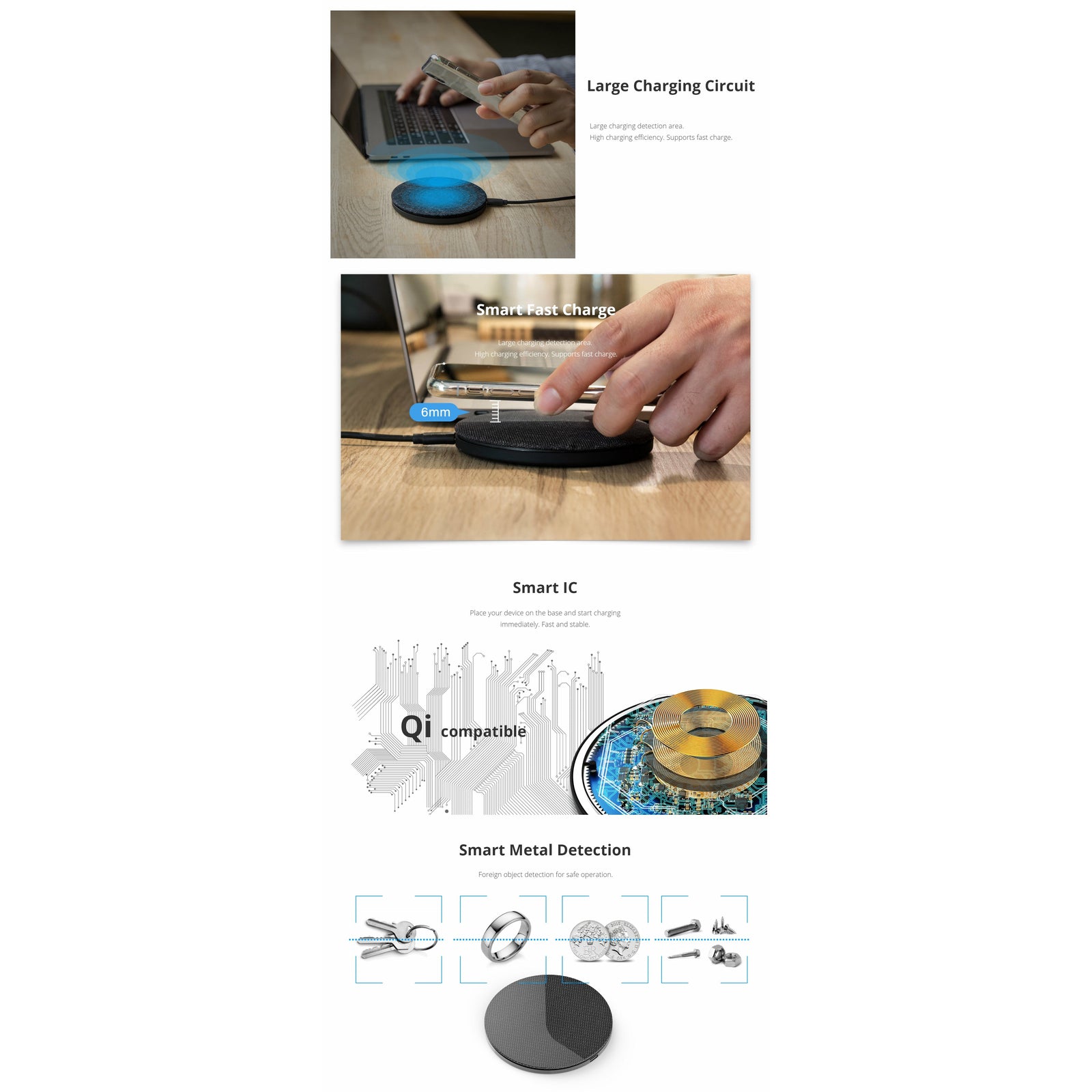 Photofast AirCharge Qi Compatible 10W Fast Charge (SKU:AC8000)