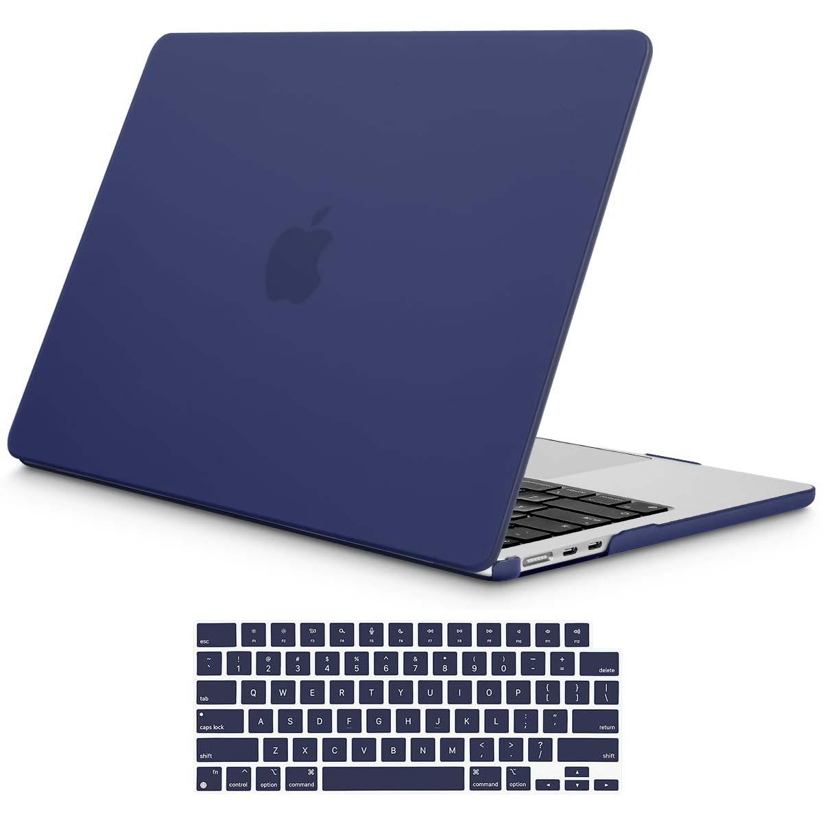 15 inch Air 2023 MacBook Air Matte Case A2941 M2 Chip Hard Shell Case Keyboard Cover Blue