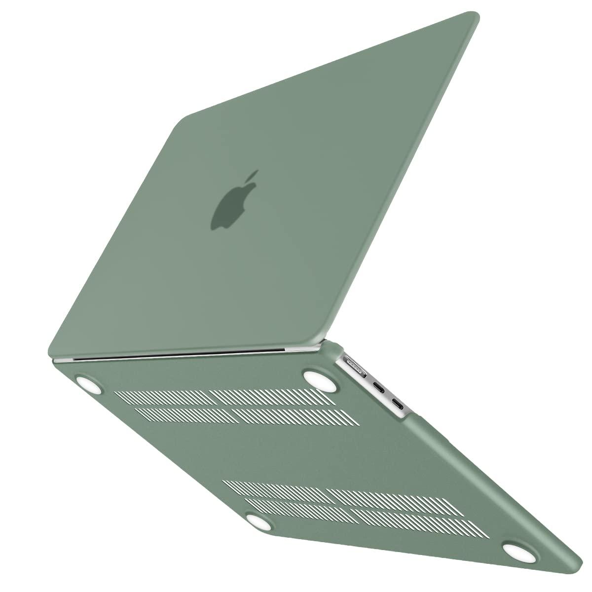 15 inch Air 2023 MacBook Air Matte Case A2941 M2 Chip Hard Shell Case Keyboard Cover Midnight Green