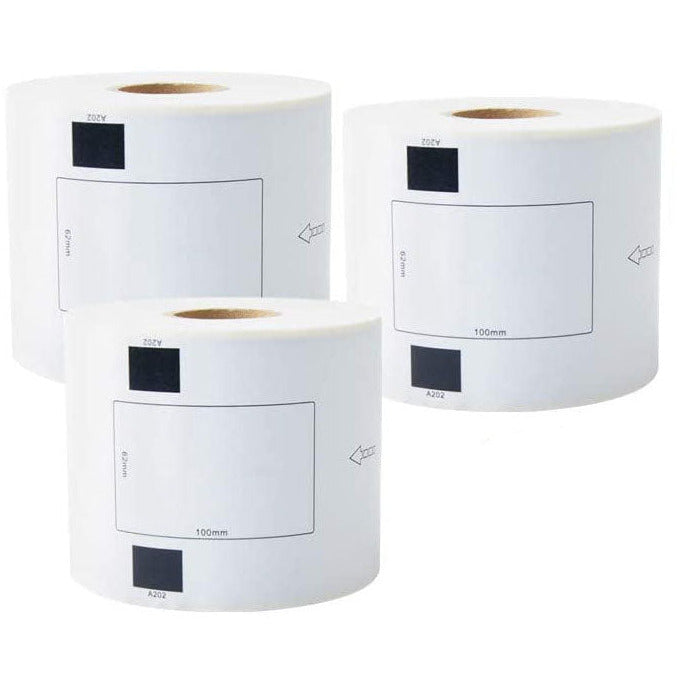 3X DK11202 DK 11202 Thermal Labels For Brother QL500 QL 560 570 580N 1060N ETC