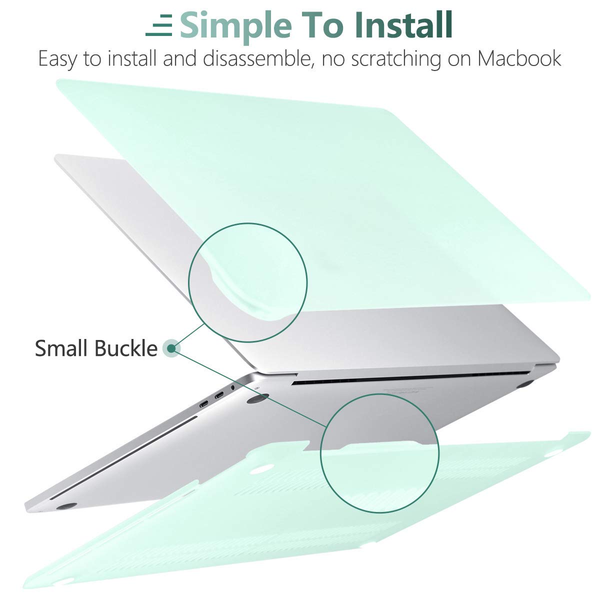 Suitable for Green MacBook Pro 13 Inch Case 2016-2023 M1 M2 A2338 A2289 A2251 A2159 Hard Shell Case Keyboard Cover