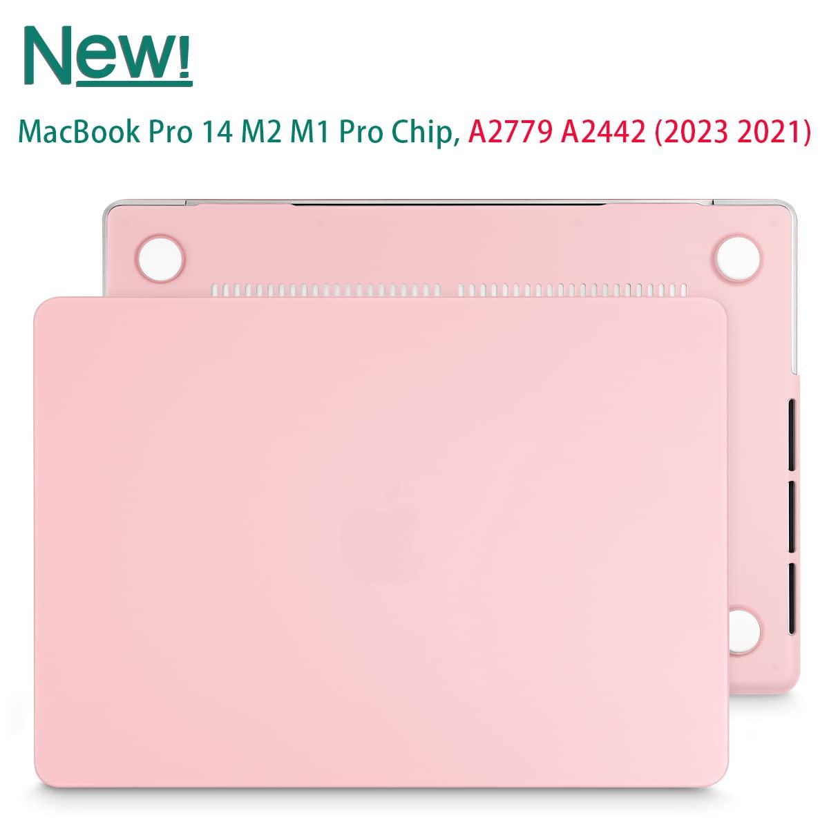 Suitable for MacBook Pro 14 Max Inch Case 2023 2022 2021 M2 A2779 M1 A2442 Hardshell Case Keyboard Cover Sold Pink