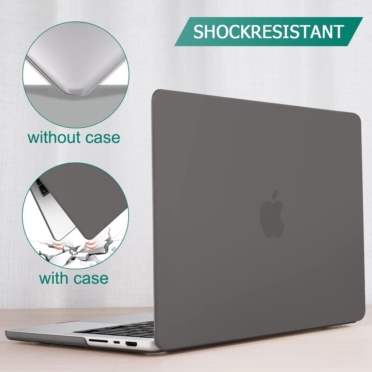 Suitable for MacBook Pro 14 Max Inch Case 2023 2022 2021 M2 A2779 M1 A2442 Hardshell Case Keyboard Cover Grey