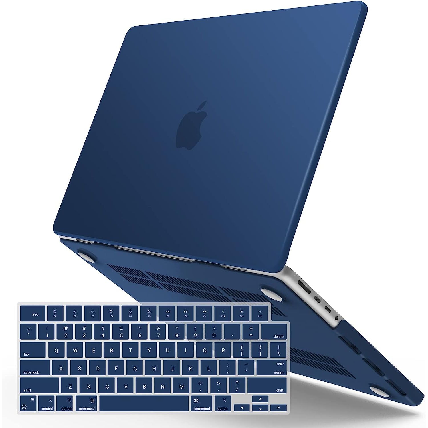 Suitable for MacBook Pro 16 inch Case 2023 2022 2021 M2 A2780 A2485 M1 Pro/Max Hard Shell Case Keyboard Cover Blue