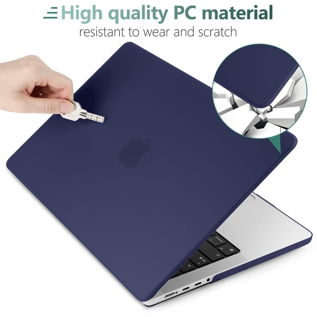 Suitable for MacBook Pro 16 inch Case 2023 2022 2021 M2 A2780 A2485 M1 Pro/Max Hard Shell Case Keyboard Cover Blue