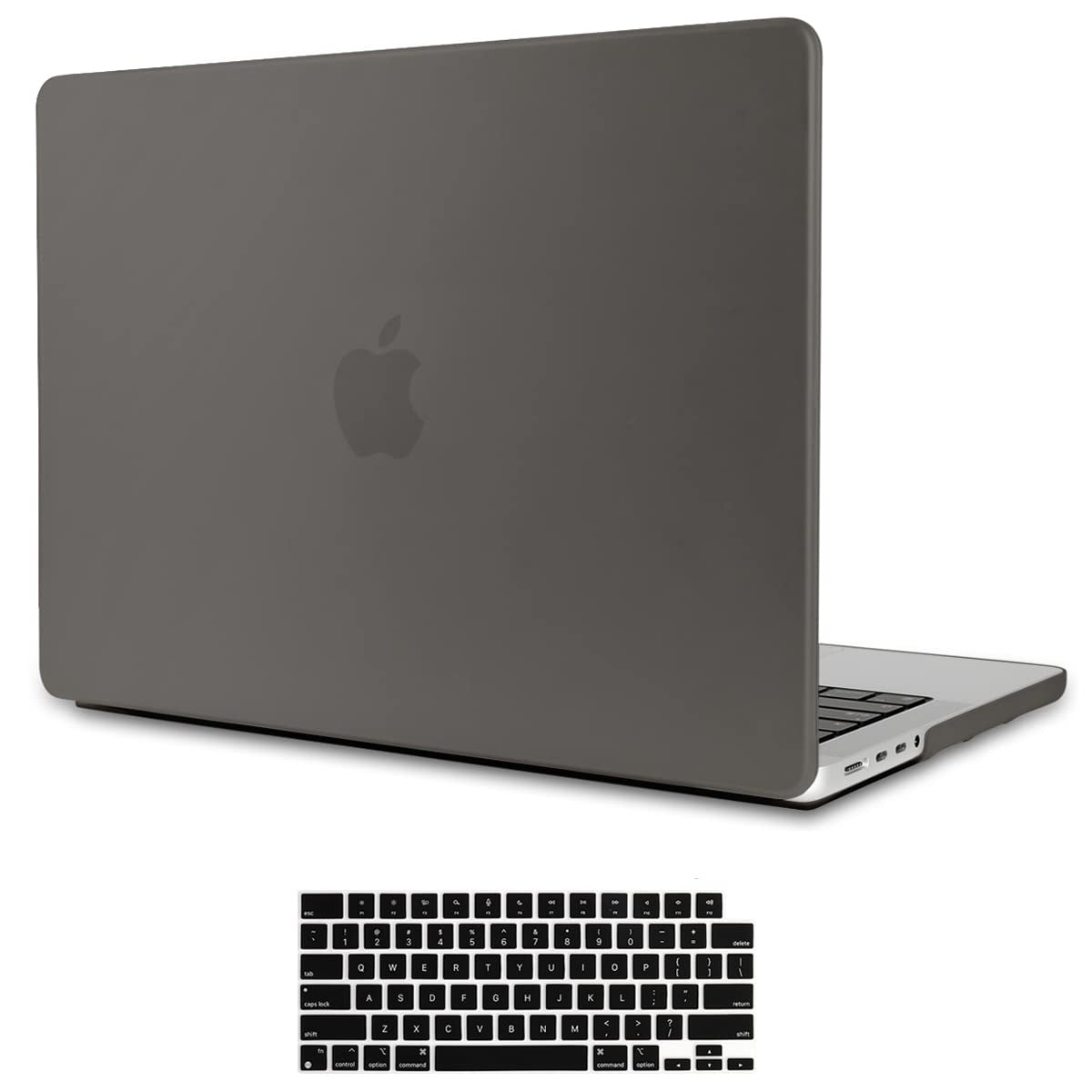 Suitable for MacBook Pro 16 inch Case 2023 2022 2021 M2 A2780 A2485 M1 Pro/Max Hard Shell Case Keyboard Cover Grey