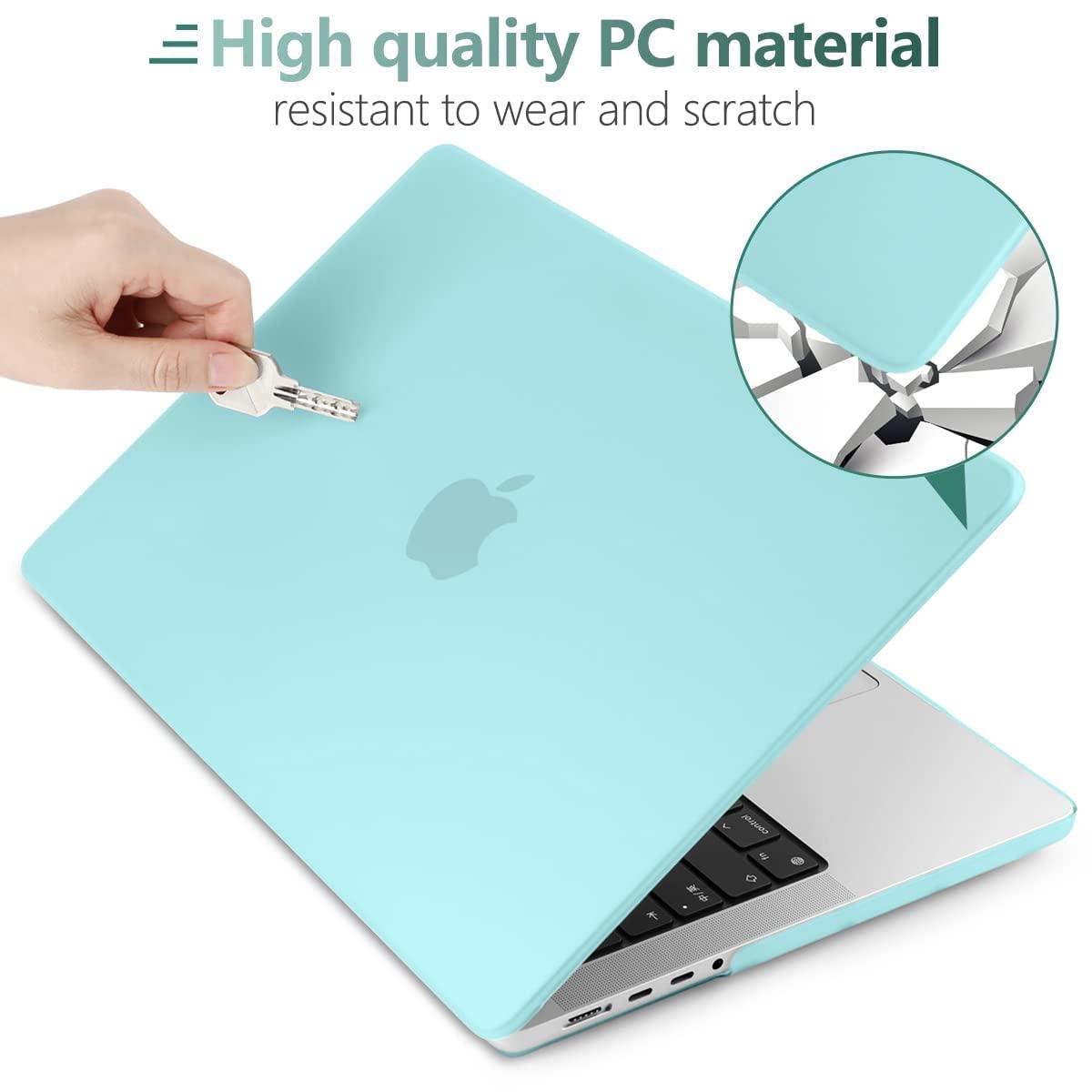 Suitable for MacBook Pro 16 inch Case 2023 2022 2021 M2 A2780 A2485 M1 Pro/Max Hard Shell Case Keyboard Cover Turquoise