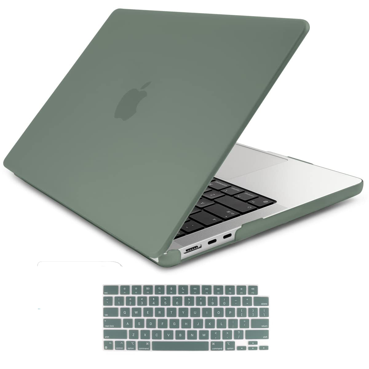 Suitable for 2023 2022 MacBook Air 13 inch case M2 Model A2681 Hard Shell Case Keyboard Cover Midnight Green