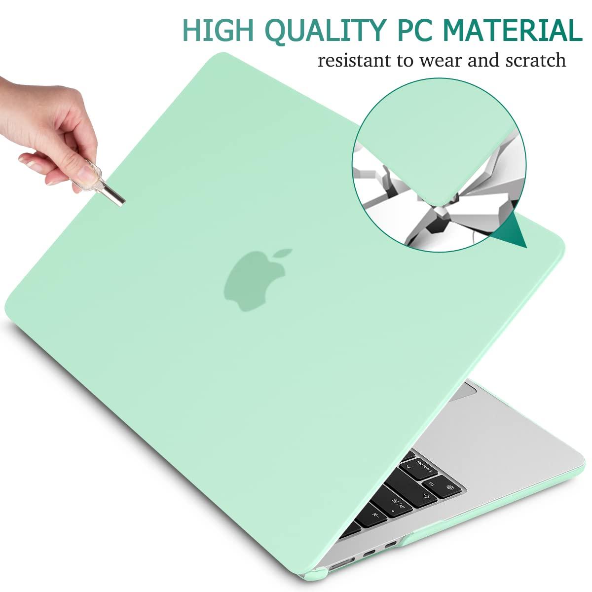 Suitable for 2023 2022 MacBook Air 13 inch case M2 Model A2681 Hard Shell Case Keyboard Cover Green
