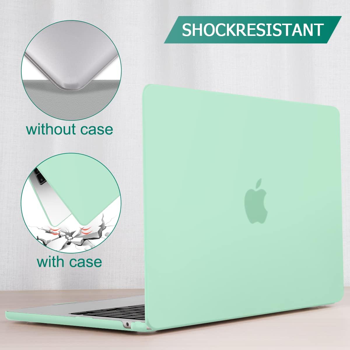 Suitable for 2023 2022 MacBook Air 13 inch case M2 Model A2681 Hard Shell Case Keyboard Cover Green
